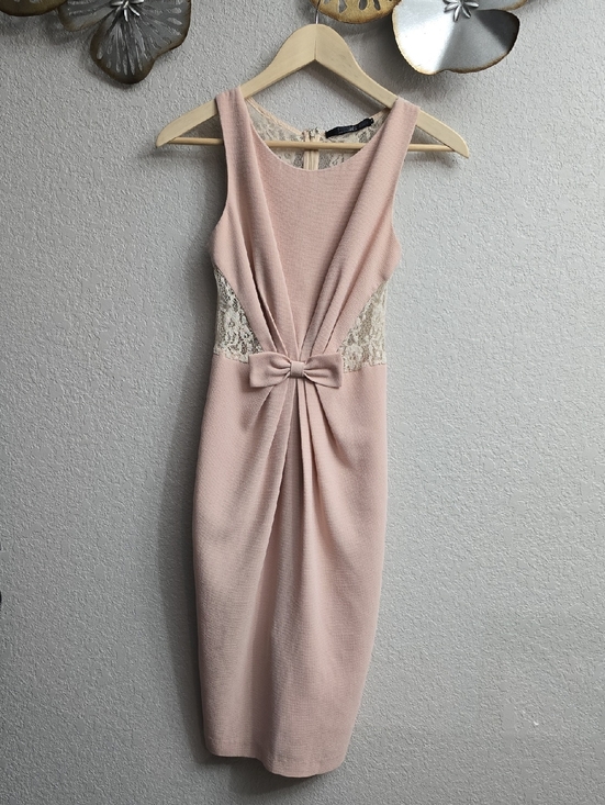 Badgley Mischka Dresses & Skirts - Badgley Mischka Blush Pink Sheath Dress "He Makes Me Blush"